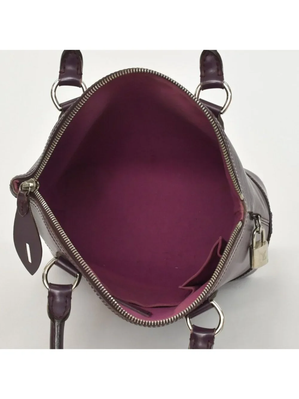 Louis Vuitton Purple Cassis Epi Lockit Handbag